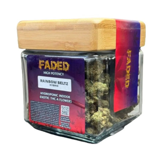 Faded Hydroponic Indoor Exotic THC-A Flower – Durban Poison – 2OZ