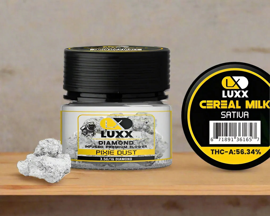 LUXX DIAMOND PIXIE DUST THC-A FLOWER 3.5GM – CEREAL MILK