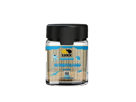 LUXX THC-A 40 COUNT PRE-ROLLS JAR – CANDYLAND – 2 GM (40 Pcs)