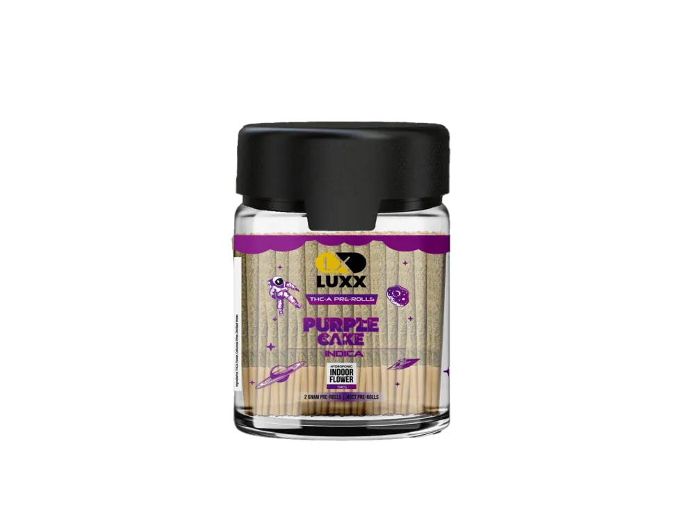 LUXX THC-A 40 COUNT PRE-ROLLS JAR – BERRY PIE – 2 GM (40 Pcs)