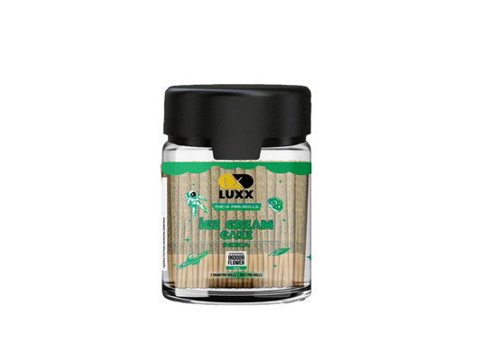 LUXX THC-A 40 COUNT PRE-ROLLS JAR – ICE CREAM CAKE – 2 GM (40 Pcs)