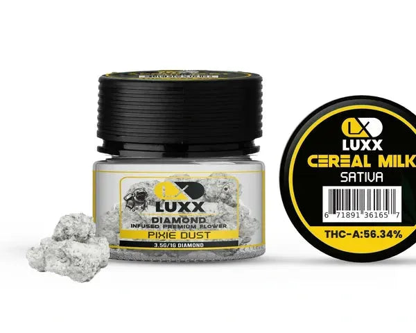 LUXX DIAMOND PIXIE DUST THC-A FLOWER 3.5GM – CEREAL MILK