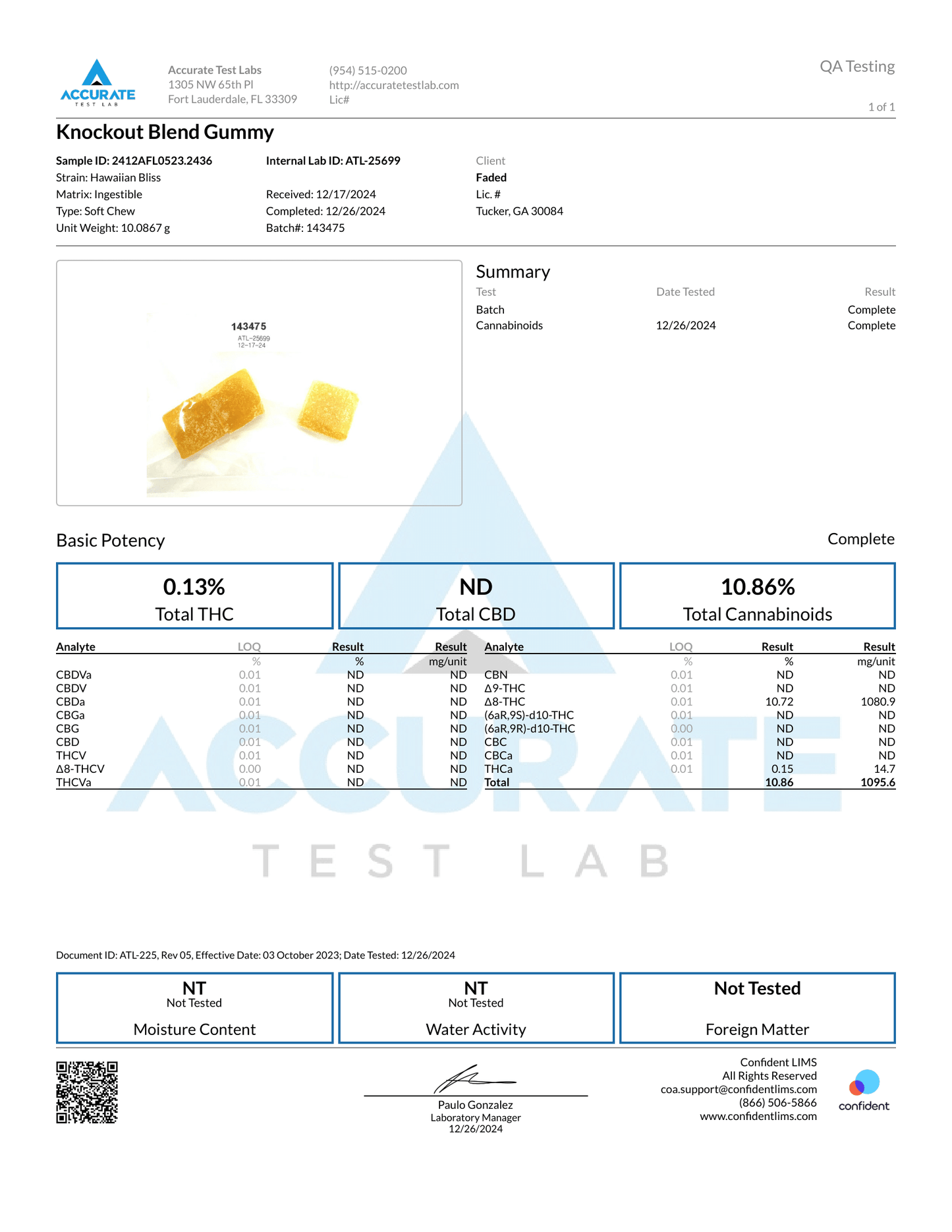FADED 20 CT KNOCK OUT BLEND 2.0 THC-P D9 1500MG PER GUMMY / 30000MG per jar – Hawaiin Bliss