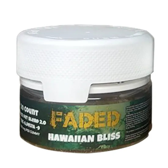 FADED 20 CT KNOCK OUT BLEND 2.0 THC-A D9 1000MG PER GUMMY – Hawaiin Bliss