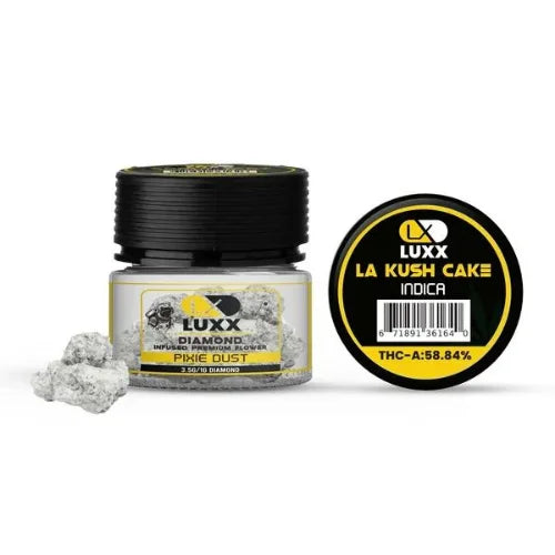 LUXX DIAMOND PIXIE DUST THC-A FLOWER 3.5GM – LA KUSH CAKE