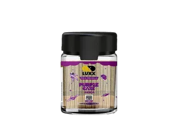 LUXX THC-A 40 COUNT PRE-ROLLS JAR – PURPLE CAKE – 2 GM (40 Pcs)