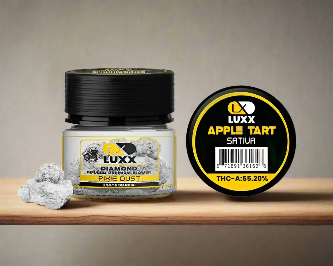 LUXX DIAMOND PIXIE DUST THC-A FLOWER 3.5GM – APPLE TART