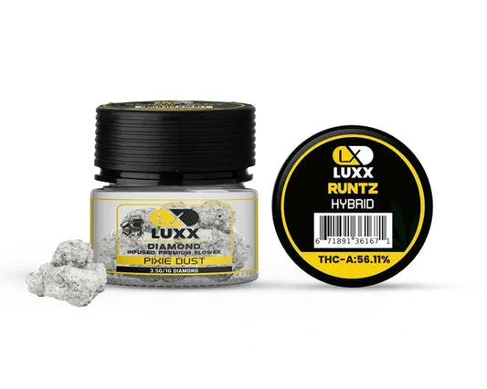 LUXX DIAMOND PIXIE DUST THC-A FlOWER 3.5GM – RUNTZ