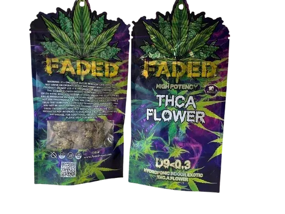 Faded Hydroponic Indoor Exotic THCA Flower D9<0.3 - Pineapple Express SATIVA- 10 GM