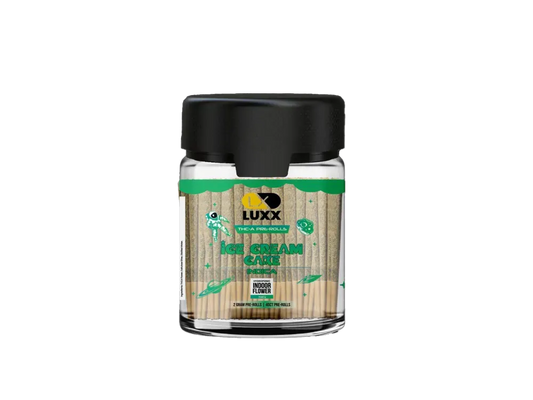 LUXX THC-A 40 COUNT PRE-ROLLS JAR – ICE CREAM CAKE – 2 GM (40 Pcs)