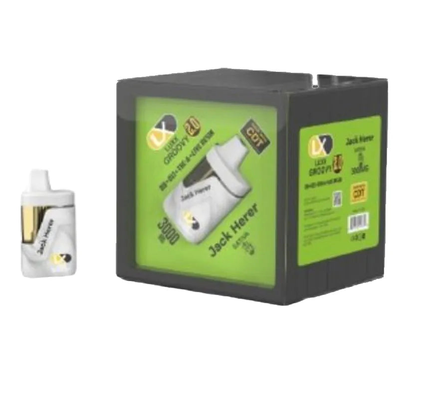 LUXX GROOVY 2.0 3000 MG D8+D11+THC-A+LIVE RESIN DISPOSABLE – Jack Herer SATIVA