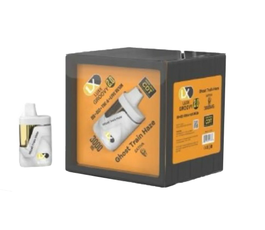 LUXX GROOVY 2.0 3000 MG D8+D11+THC-A+LIVE RESIN DISPOSABLE – Ghost Train Haze SATIVA