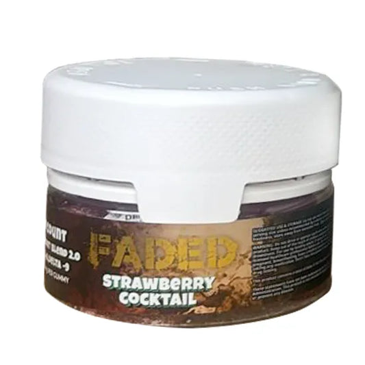 FADED 20 CT KNOCK OUT BLEND 2.0 THC-A D9 1000MG PER GUMMY – Strawberry Cocktail