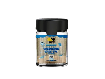 LUXX THC-A 40 COUNT PRE-ROLLS JAR – WEDDING CAKE – 2 GM (40 Pcs)